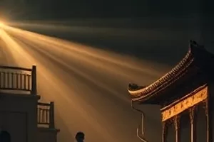 科幻剧集《零点迁徙》夜间车队行驶画面